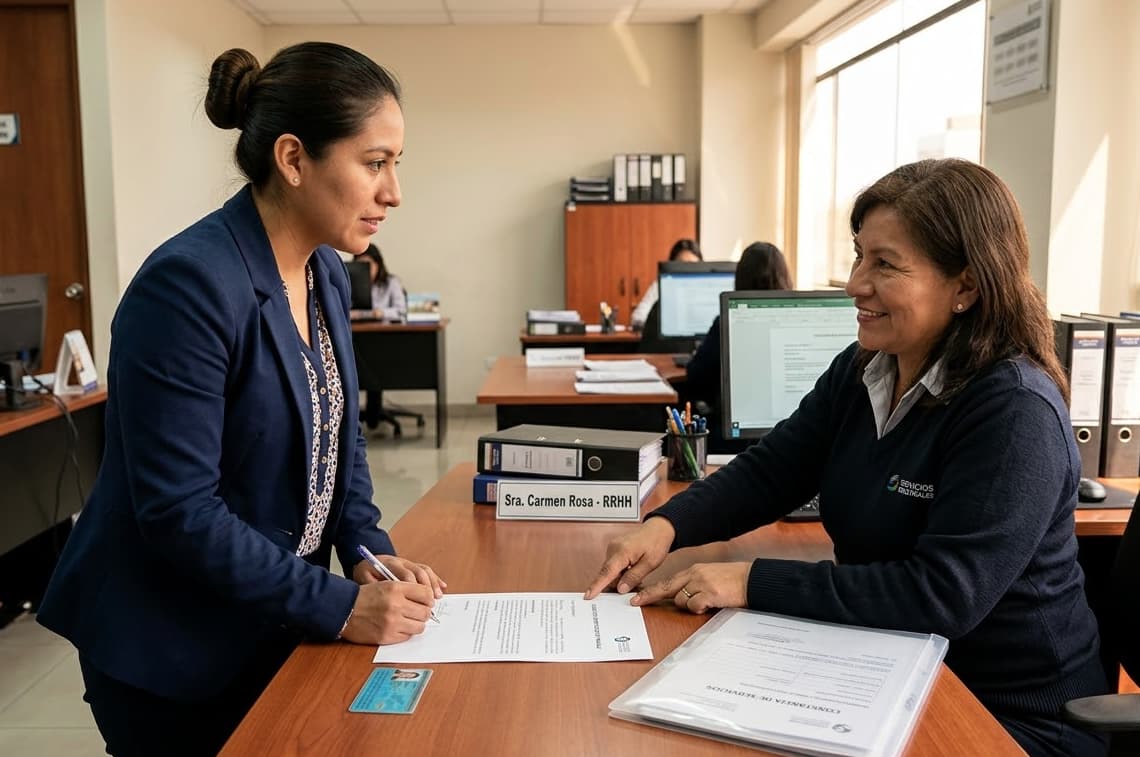 Documentos y mesa de trabajo